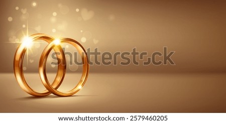 Similar – Foto Bild Eleganter Ring auf weißem Quarz