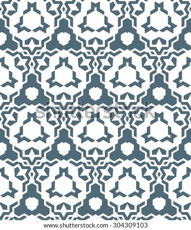 dark abstract geometric kaleidoscopic monochrome seamless pattern white background