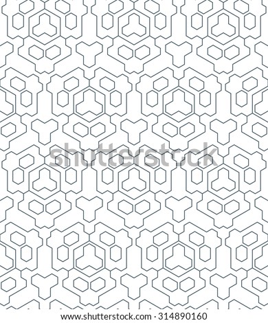 dark monochrome color outline abstract triangle geometric seamless pattern white background