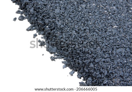 side of asphalt road texture with white background for text