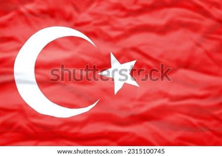 Similar – Image, Stock Photo Turkish flag drapery Sign