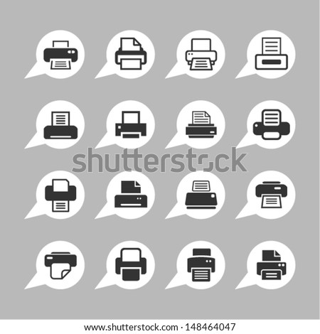 Print icons for web