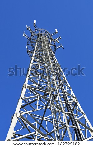 Cell phone tower and radio antenna