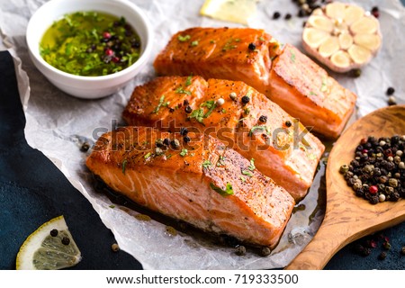 Similar – Image, Stock Photo Seafood  cooking . Raw Octopus with natural ingredients: spices, fresh herbs and knife. Cooking preparation on grey concrete background. Healthy and natural lifestyle. Top view