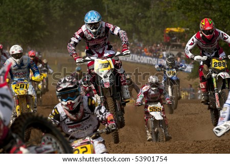 TROYAN, BULGARIA - MAY 23: Start of motorbikes for the \