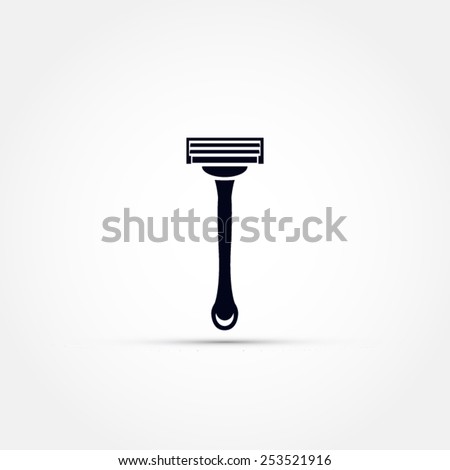 Shaving razor icon 