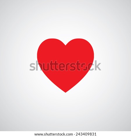 vector heart shape symbol design   