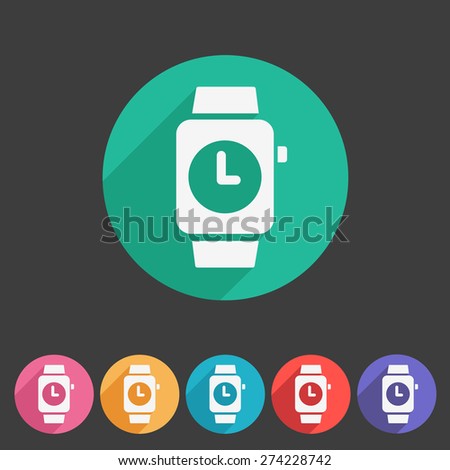 Watch icon sign symbol logo label set