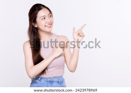 Similar – Image, Stock Photo Fashionable young woman on a walk