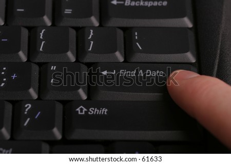 Keyboard with \'find a date\' key