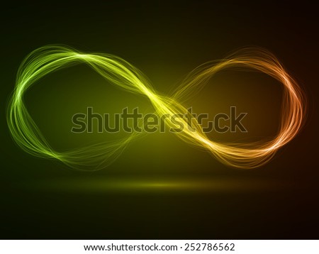 infinity energy waves loop (multi colored,wide waves version)