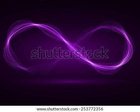 infinity energy waves loop (violet colored,wide waves version)