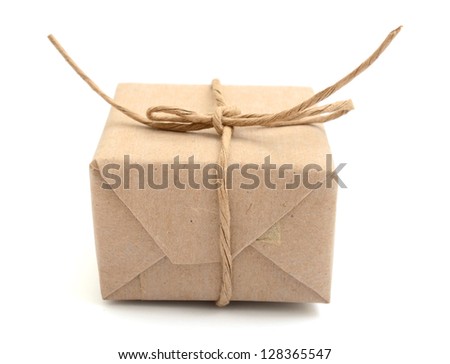 A brown package carton