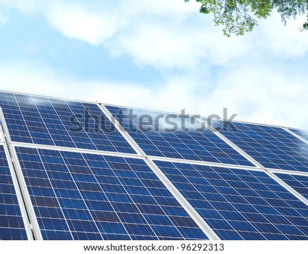Solar cells on energy outdoor