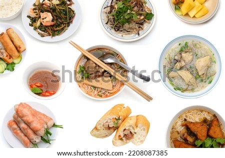 Vietnamese food in various collection Foto stock © 