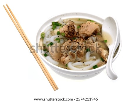 Similar – Image, Stock Photo Detail of Noodles Soup Preparation