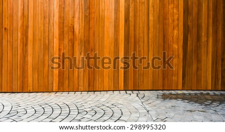 wooden wall and rock stone design floor - room many natural hard strong classic exterior surface grey background