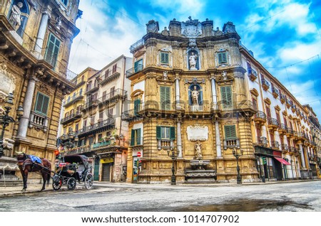 Similar – Image, Stock Photo street in palermo Street