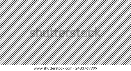 Seamless pattern with thin diagonal lines. Black and white abstract background.