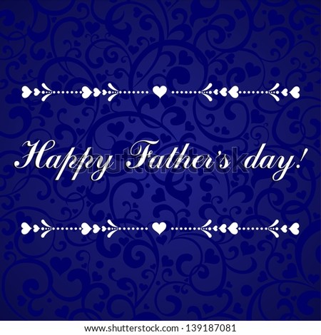 Happy Father\'s Day! Greeting card. Illustration