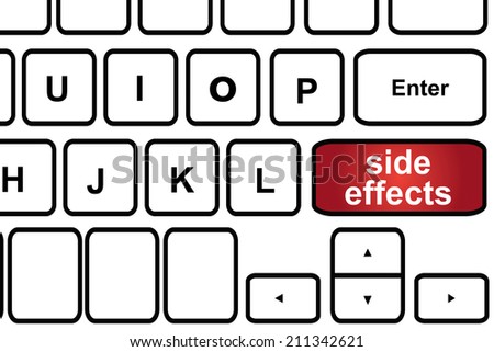 Computer keyboard with word side effects.