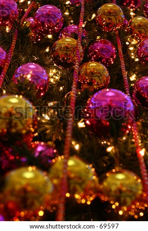 Christmas Tree Decorations. Holiday season