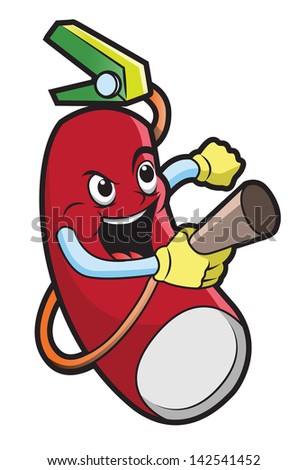 Vector Images, Illustrations and Cliparts: Fire Extinguisher Cartoon