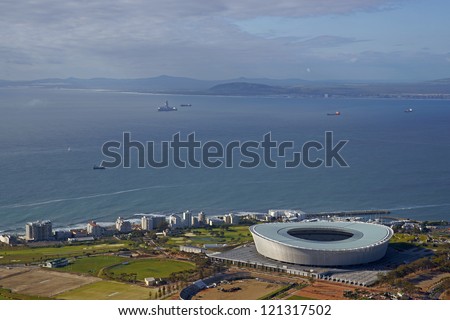 Football stadium in Cape Town, South Africa