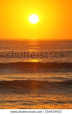 California Sunset at the beach
