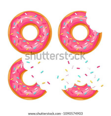 Donut icon vector