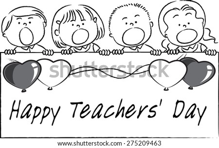 Happy Teachers Day Stock Vector 275209463 : Shutterstock