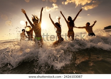 Similar – Image, Stock Photo Young woman having a hot stone massage therapy