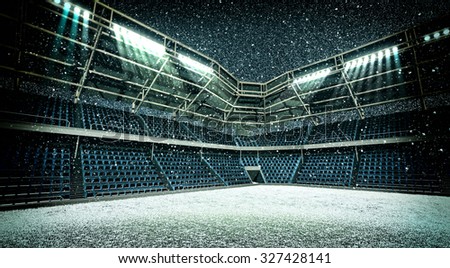 Similar – Image, Stock Photo Sports field in winter in Neukölln