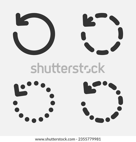 Arrow counterclockwise icon rotary button