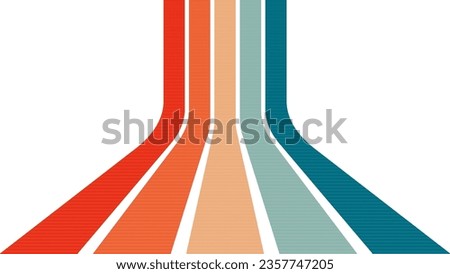 Abstract retro background with stripes and lines. Vector illustration. Eps 10.