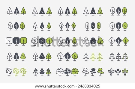 Similar – Image, Stock Photo Various plants in forest