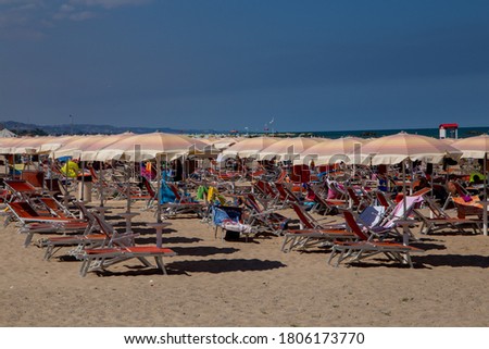 roseto degli abruzzi beach and adriatic coast italy europa Foto stock © 