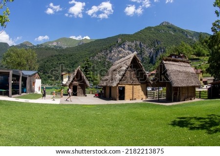 Similar – Image, Stock Photo Lake Ledro, Lago di Ledro in South Tyrol, Italy