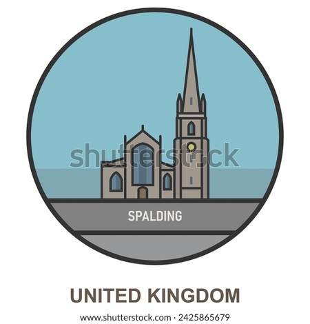 Spalding. Cities and towns in United Kingdom. Flat landmark
