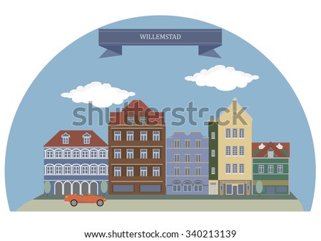 Willemstad,  capital city of Curacao