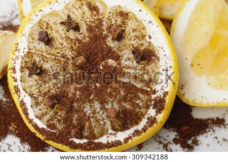 anti wasp banish lemon, coffee, cloves