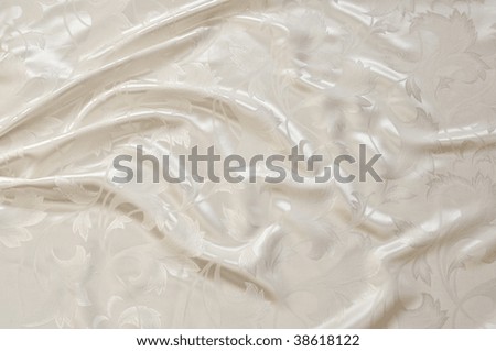 Drape background of white satin