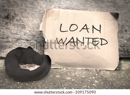 Bank loan concept