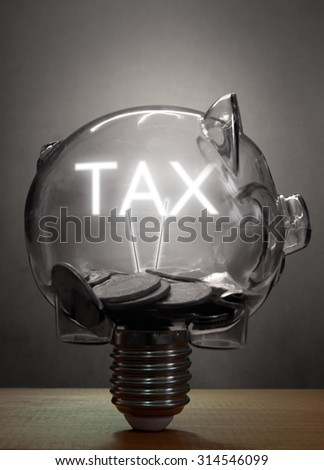 Tax savings concept