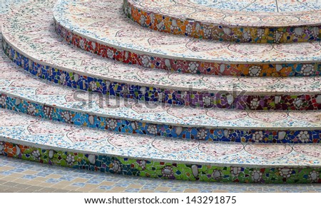Pattern of steps.