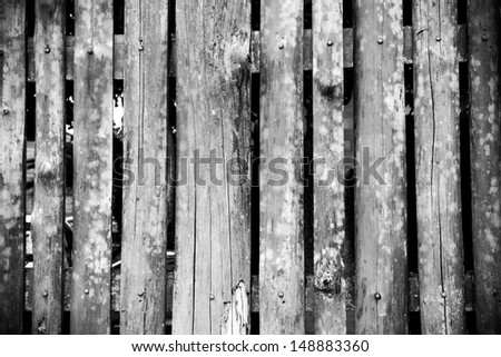 Black and white wood panels for background