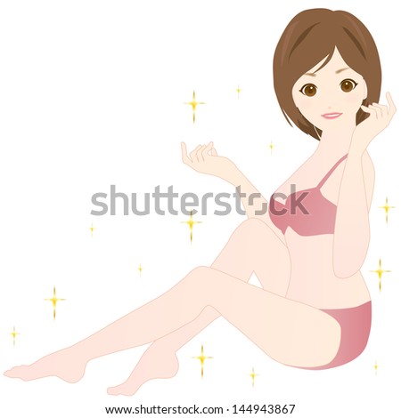 Woman Body Care Illustration