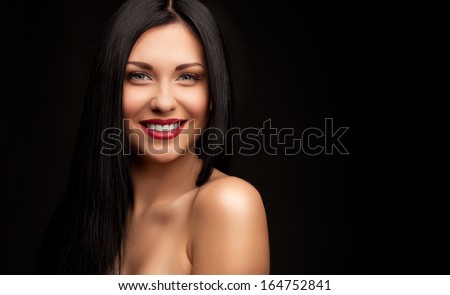 Similar – Image, Stock Photo Portrait of a beutiful kid with a wooden background