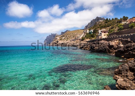 Mediterranean sea and rocky coast of Spain, Mallorca island