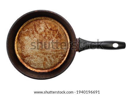 Similar – Image, Stock Photo Old used pan on rustic wood